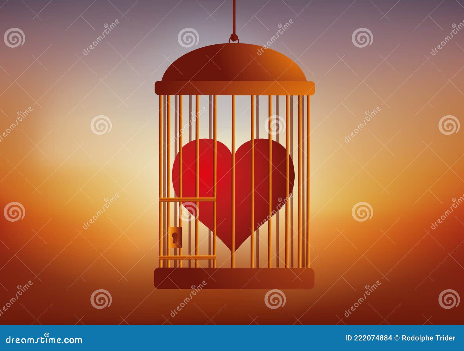 Forbidden Love Between Man And Woman Royalty-Free Cartoon
