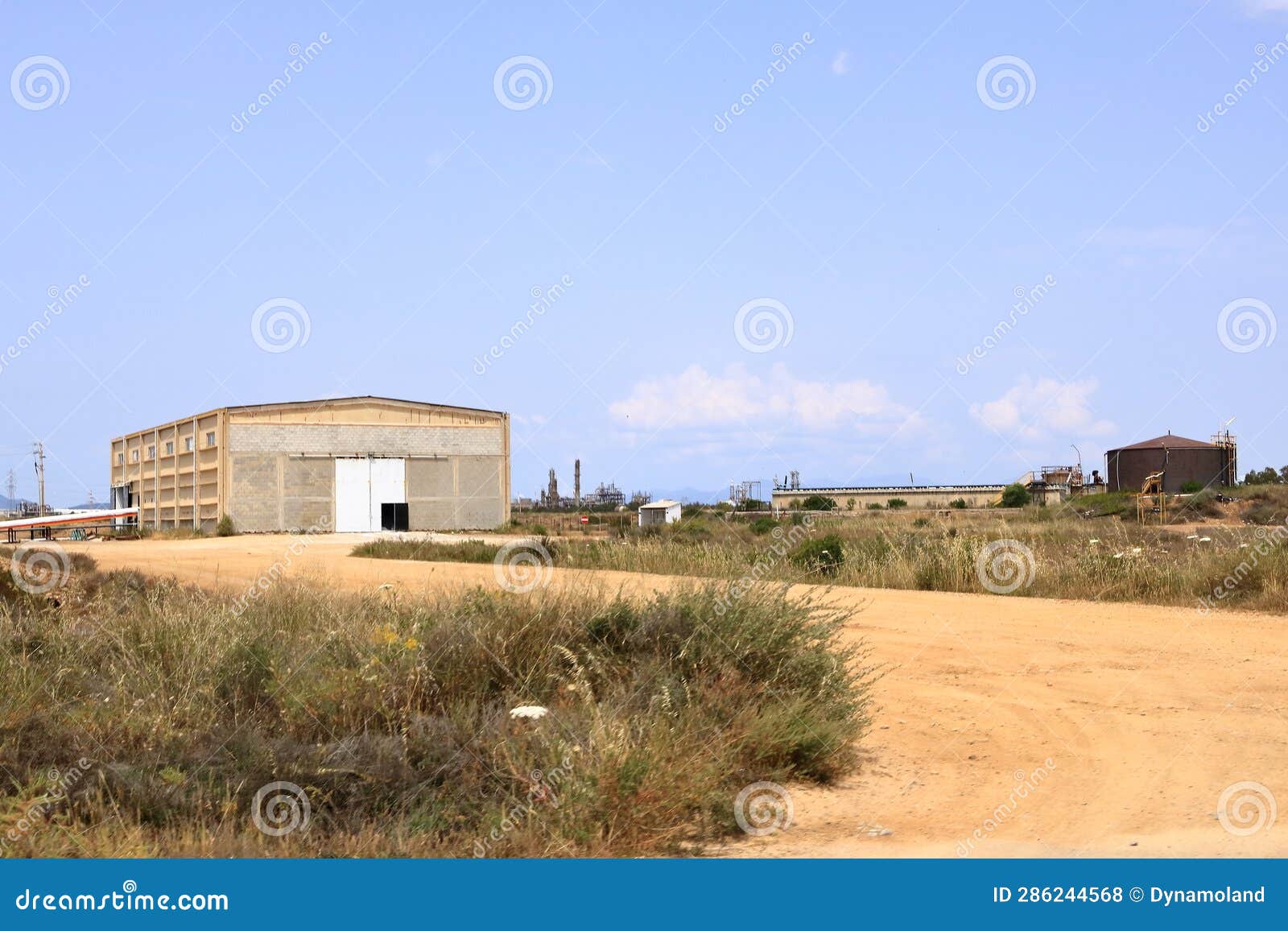 cagliari: overview of saline in the molentargius regional park - idrovora of rollo - sardinia, italy