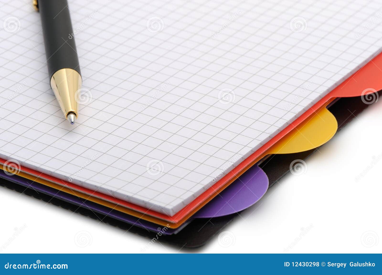 Cahier - Organisateur Avec Le Crayon Lecteur élégant Photo stock - Image du  personne, propre: 12430298