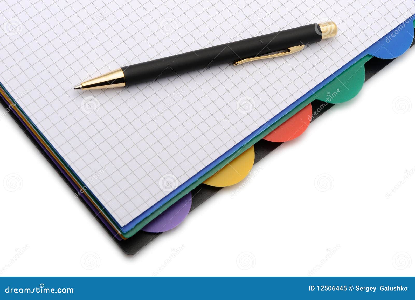 Cahier - Organisateur Avec Le Crayon Lecteur élégant Image stock - Image du  image, signets: 12506445