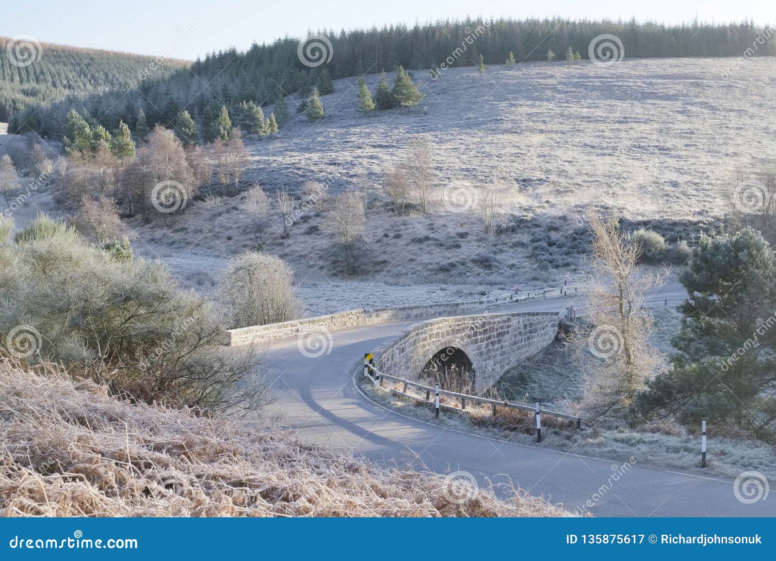 cairn mount mountain pass bridge in aberdeenshire near fettercairn among the grampian hills an ancient military route