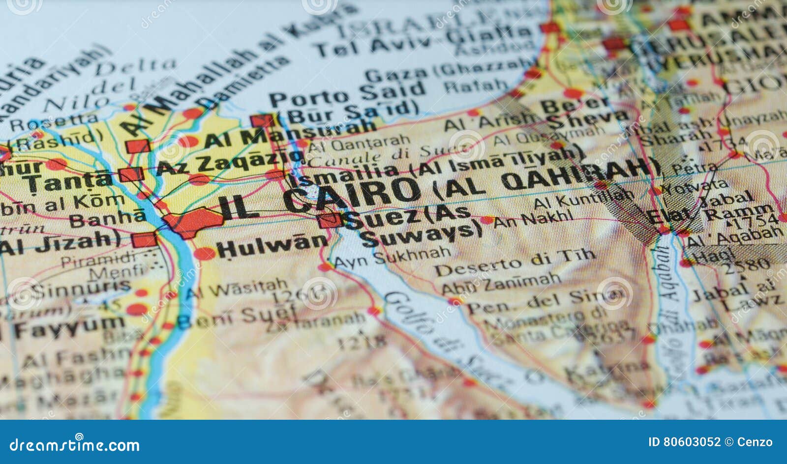 Cairo egypt road map stock photo. Image of maps, major 80603052