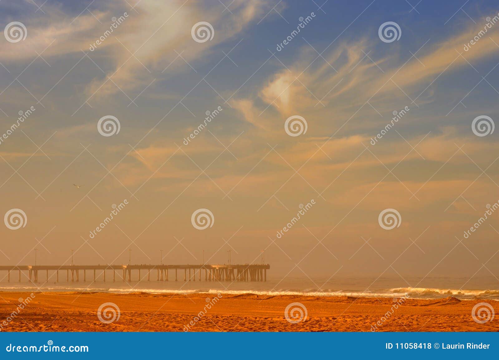 Cais de Veneza. Imagem muito agradável do cais da praia de Veneza, em Califórnia