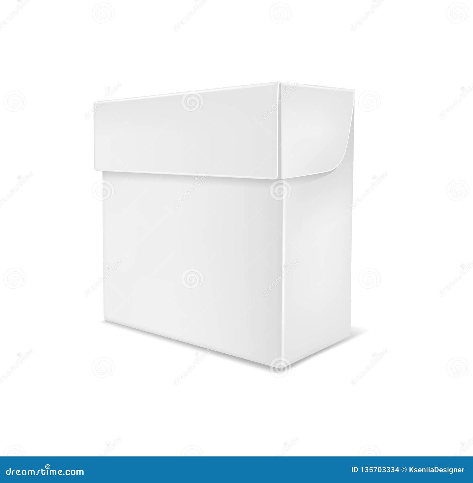 Download Caixa Do Livro Branco Com Tampa Ilustração do Vetor ...