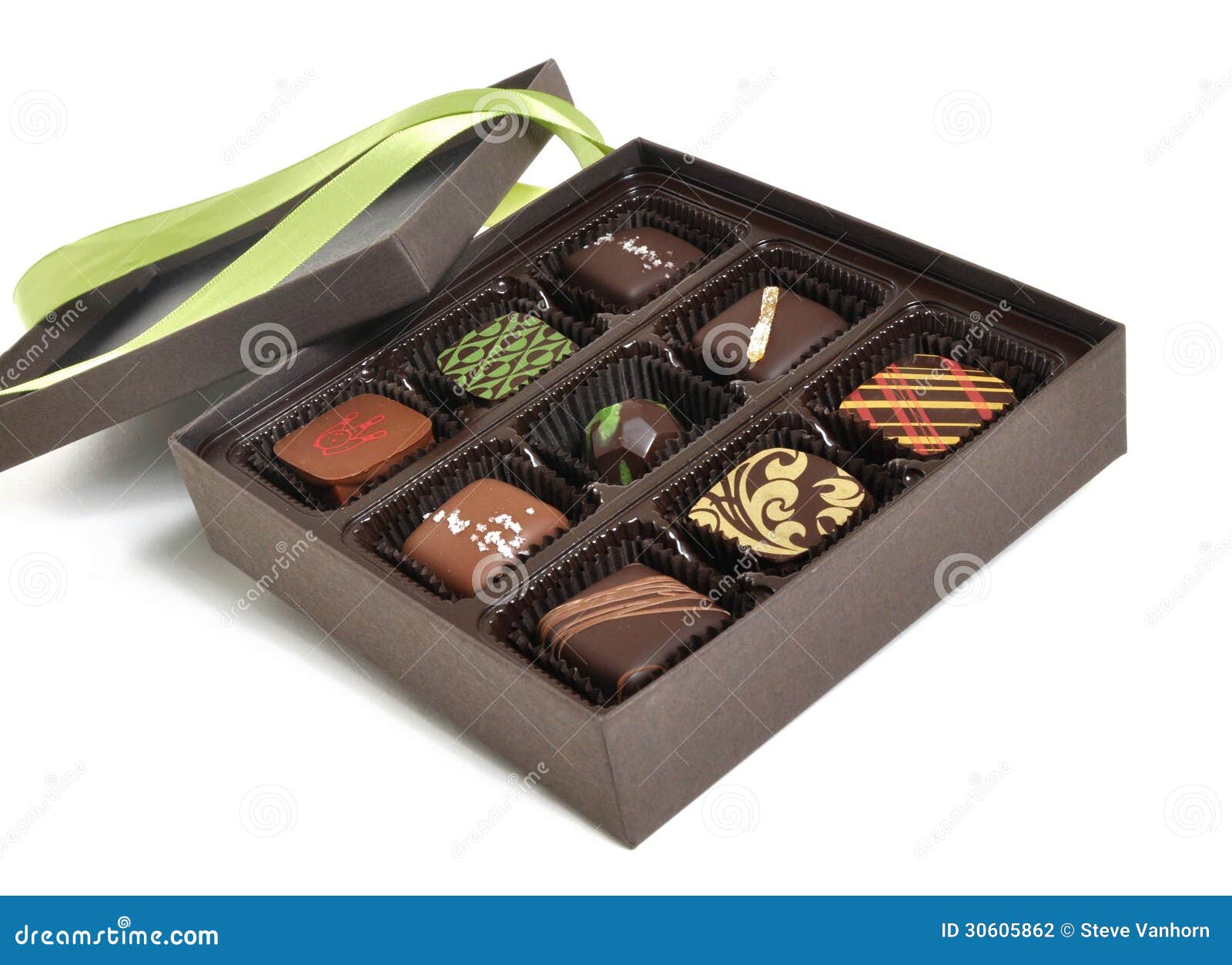 Caja de chocolates foto de archivo. Imagen de macro, caramelo 30605862