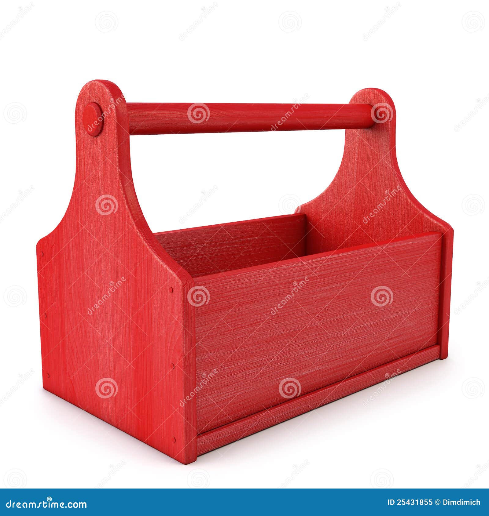 Caja de herramientas de madera vacías Imagen Vector de stock - Alamy