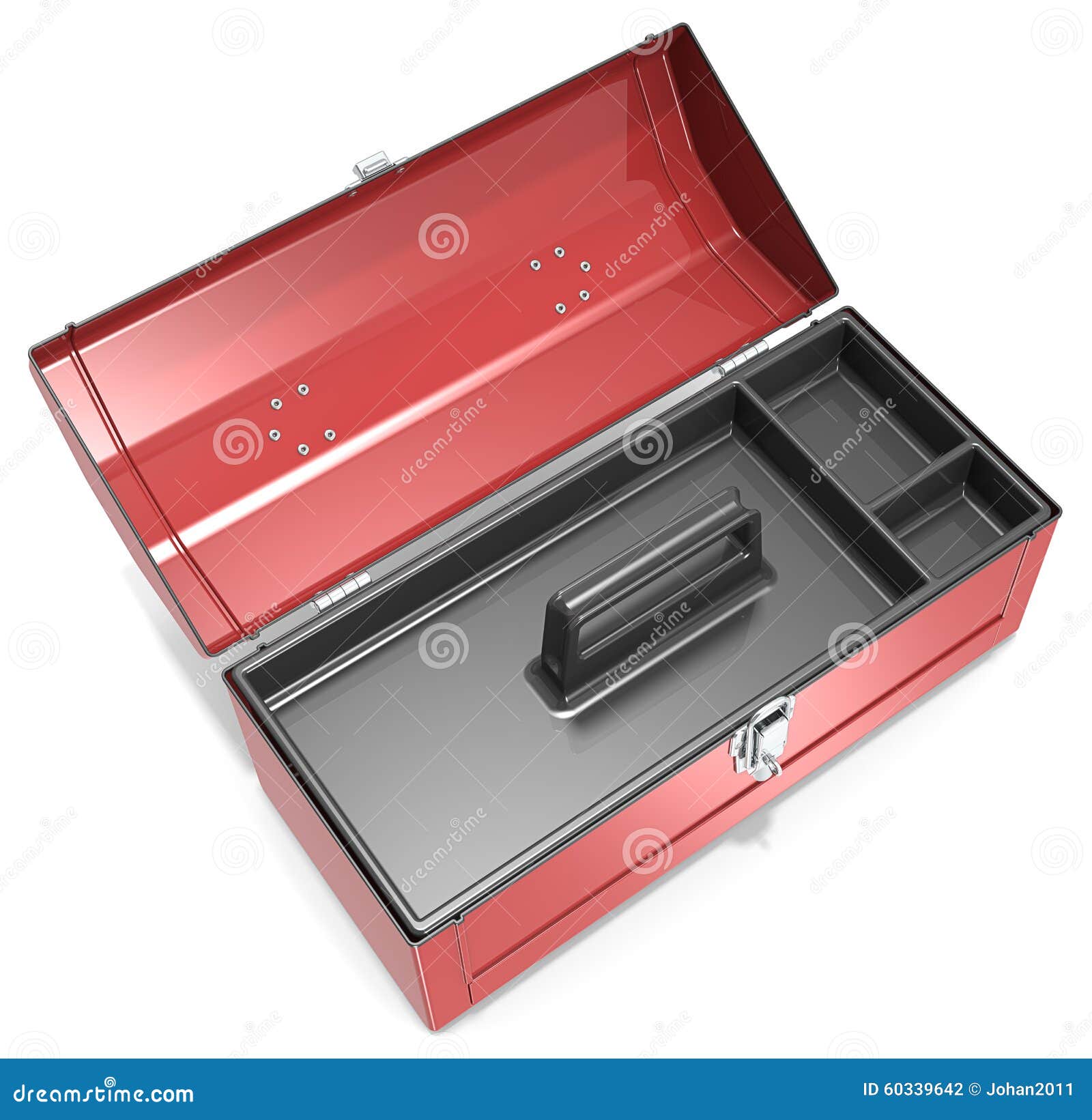 Caja de herramientas vacía stock de ilustración. Ilustración de