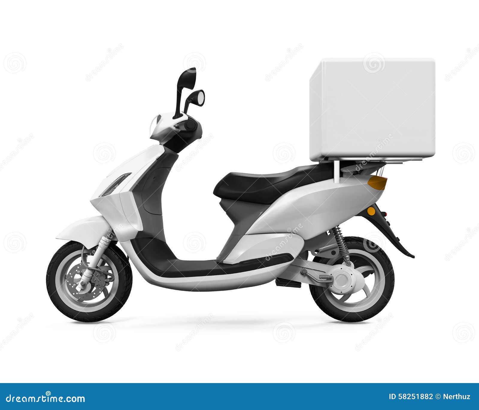 Download Caja de la entrega de la motocicleta