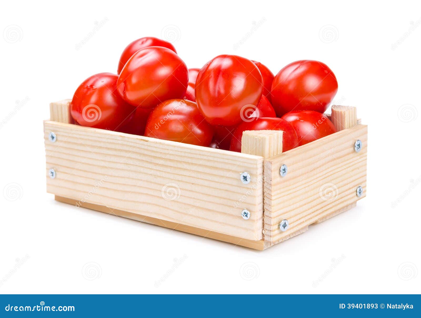 Caja De Madera Con Los Tomates Imagen de archivo Imagen de cocina