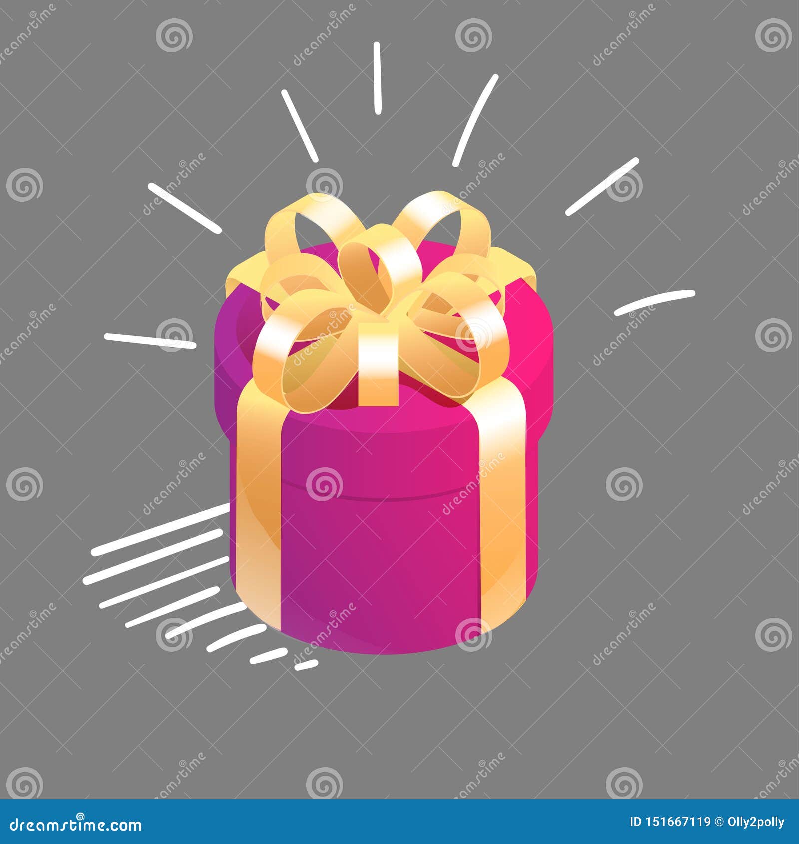 Ilustración de icono de vector de caja de regalo 2