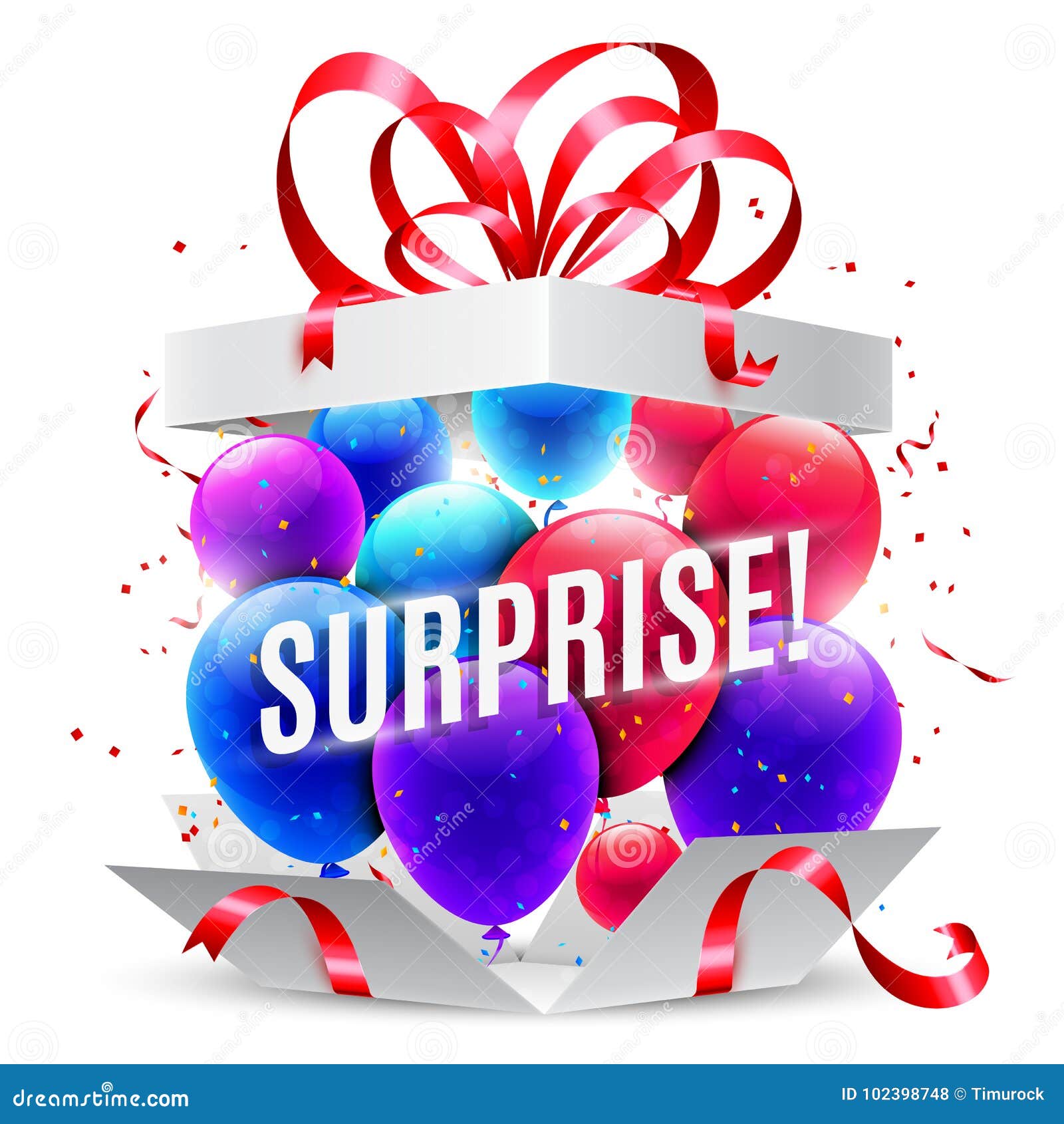 Caja De Regalo De La Sorpresa Ilustracion Del Vector Ilustracion De Sorpresa Regalo