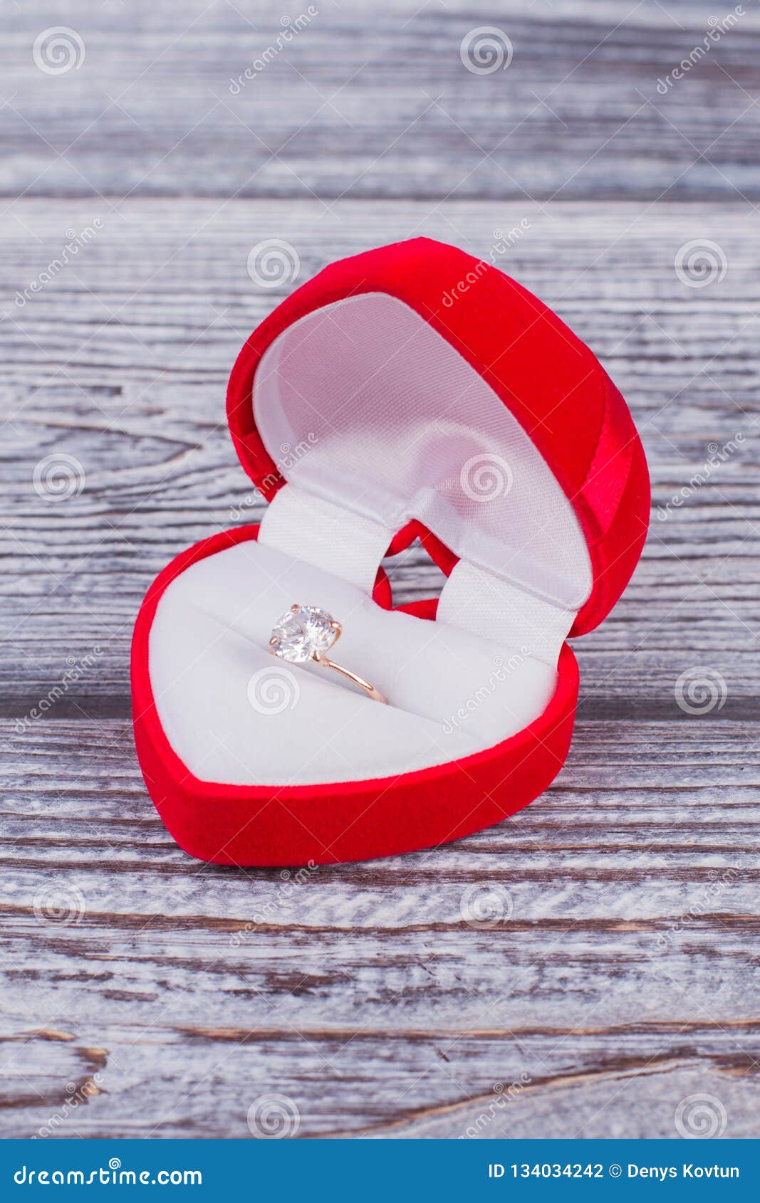 blanco Garneck rojo San Valentín Caja de anillo de almacenamiento LED encendida en forma de corazón para boda 