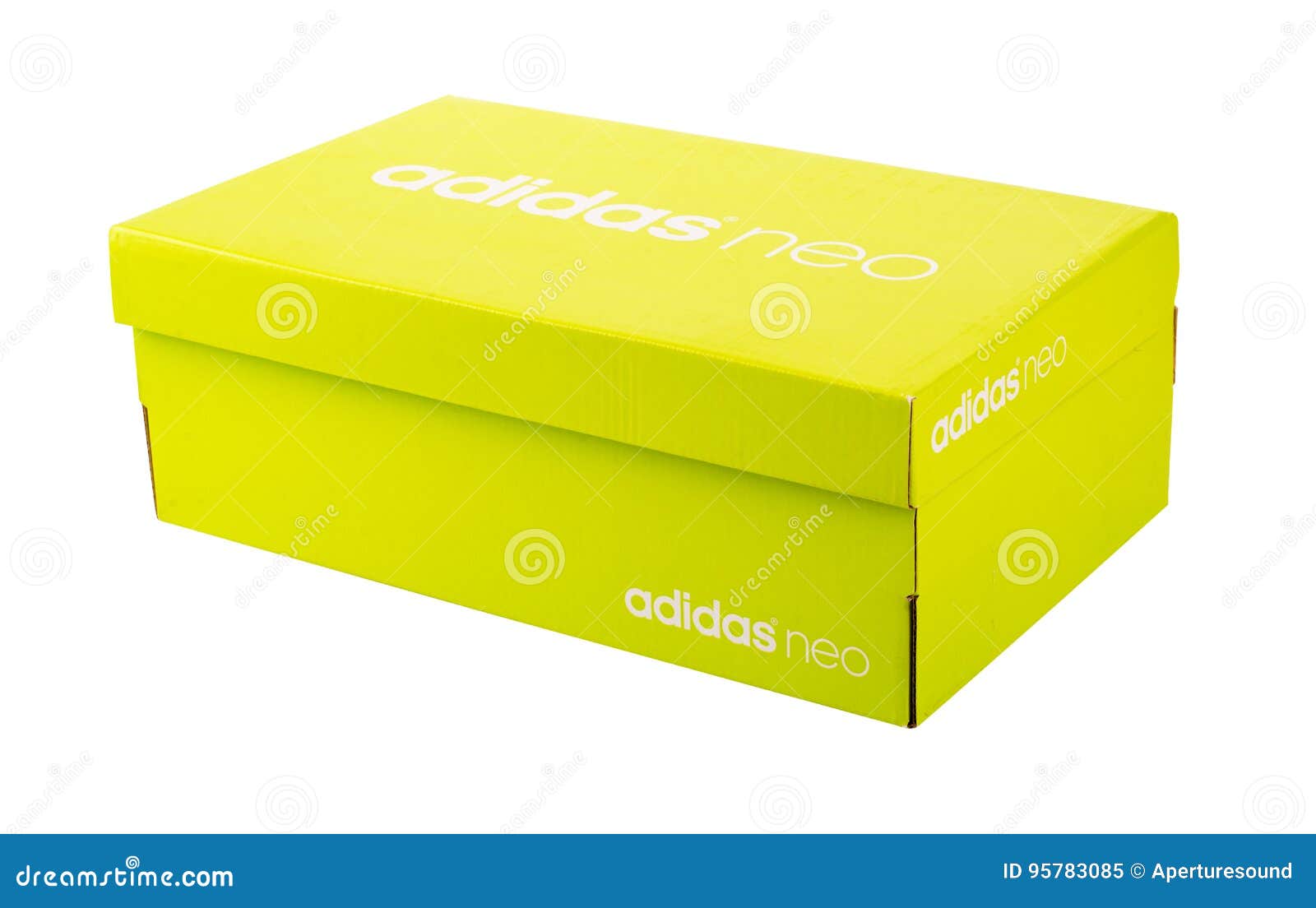 sábado dejar satisfacción Caja verde nea de Adidas imagen editorial. Imagen de sombra - 95783085