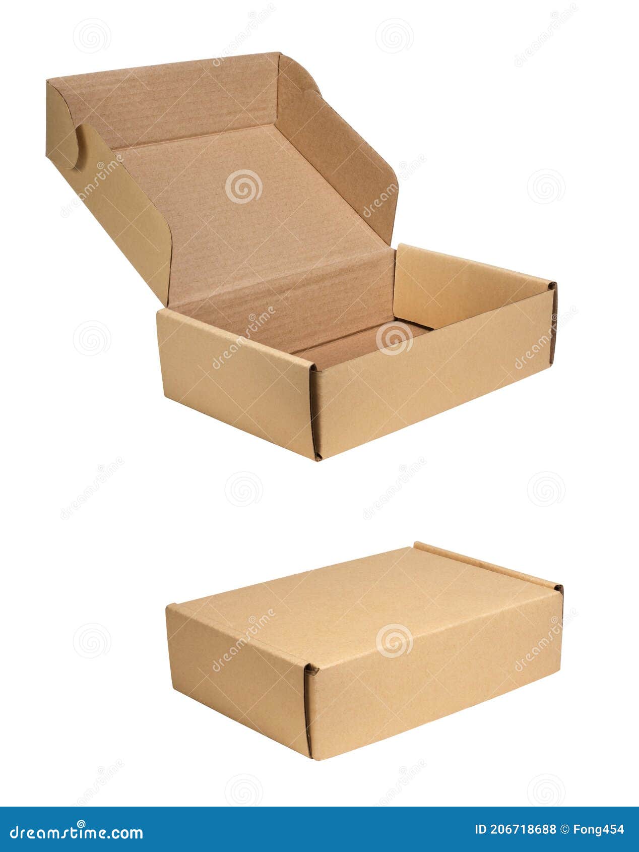 Cajas De Cartón Pequeñas Sobre Fondo Blanco Con Ruta De Recorte Foto de  archivo - Imagen de paquete, empaquetado: 206718688