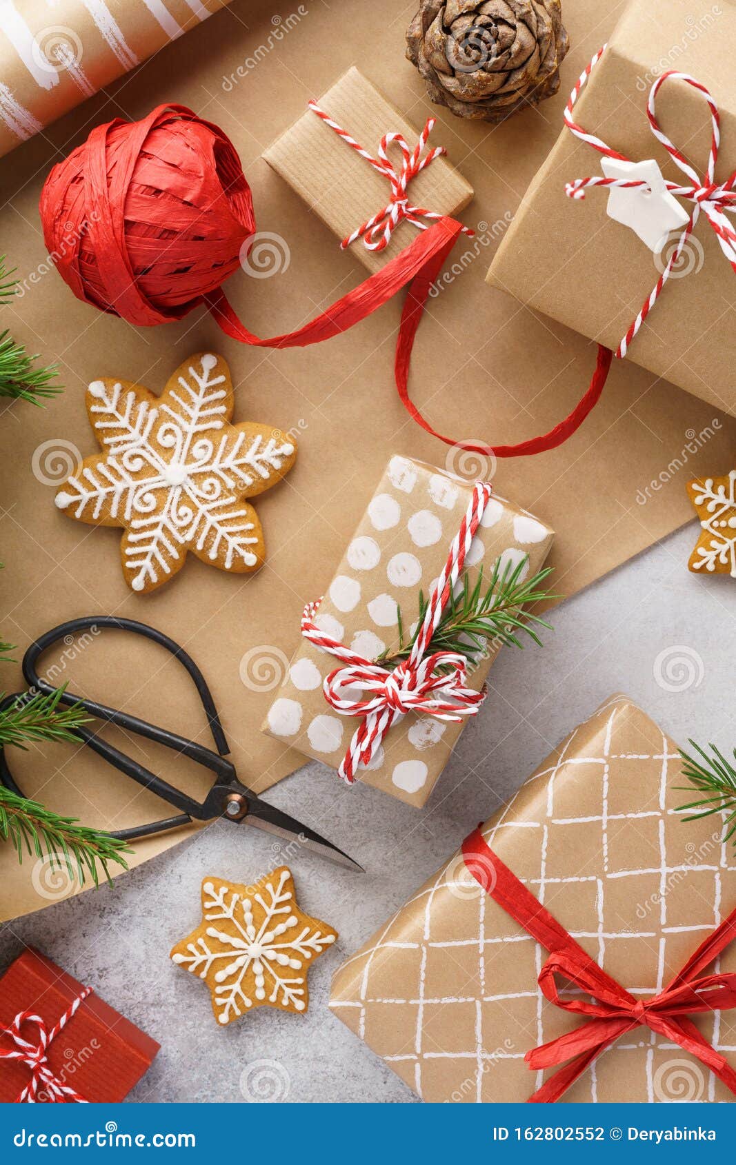 Longitud 10m Rojo Blanco Papel Cadena Navidad Artesanía Decoración Envoltura de regalo Eco Friendly