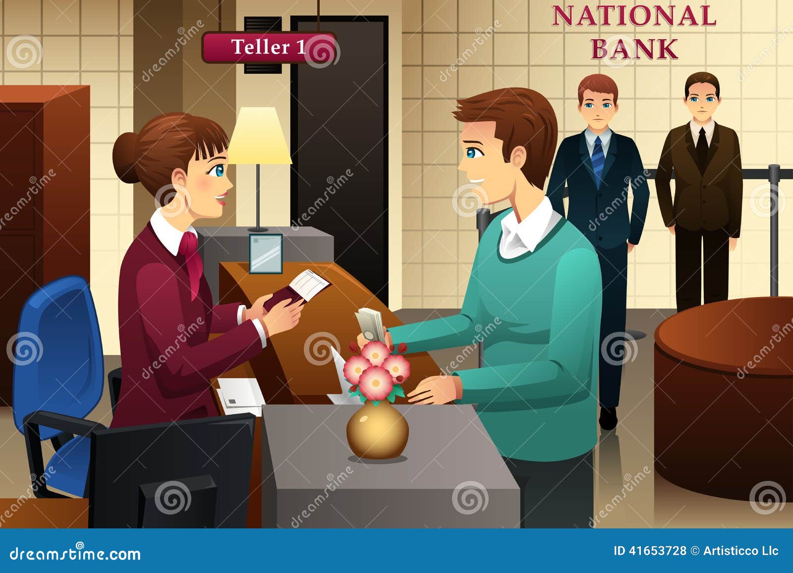 free clipart bank teller - photo #47