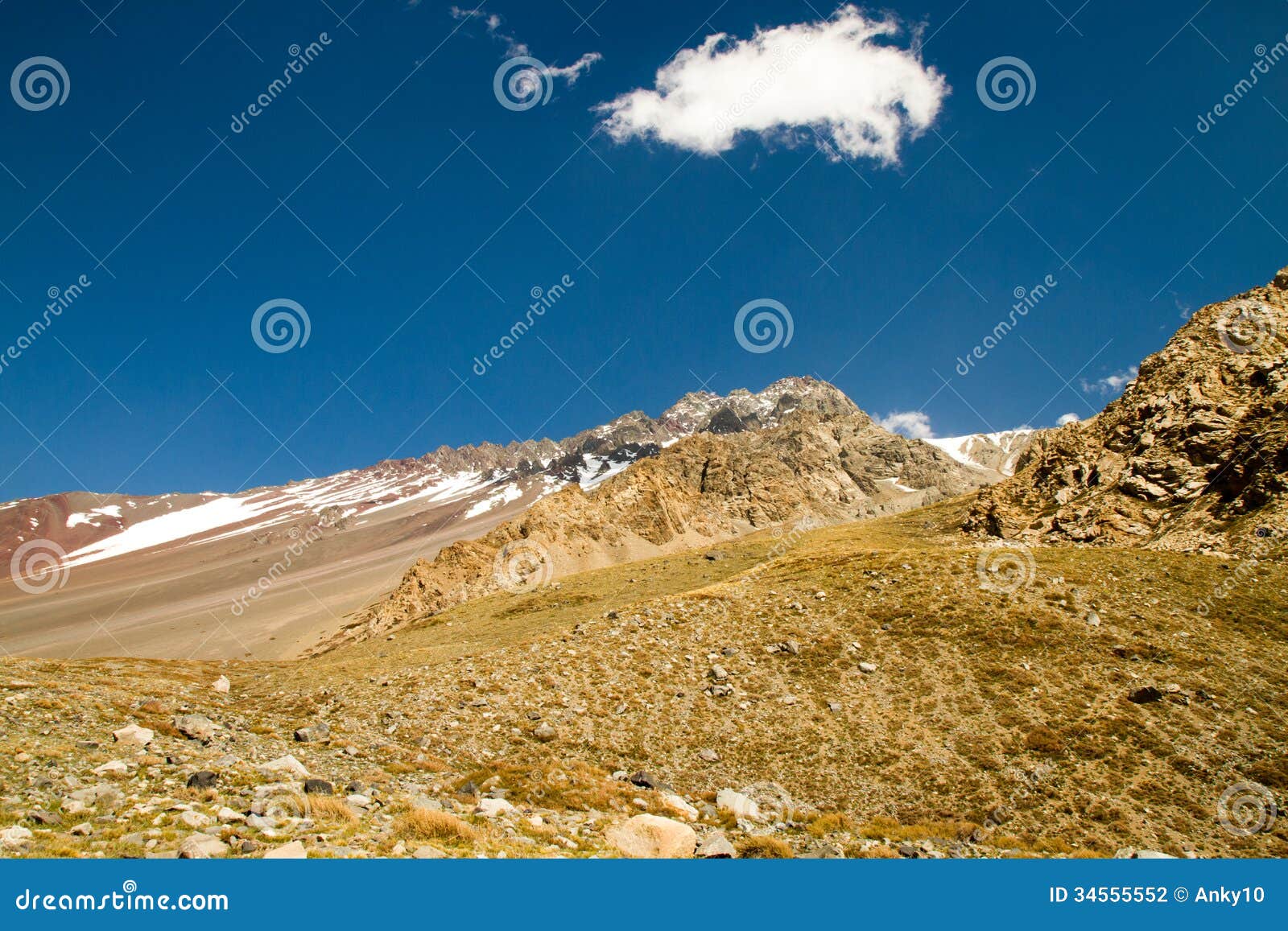 Cajon del Maipo, Chile foto de archivo. Imagen de fresco 34555552