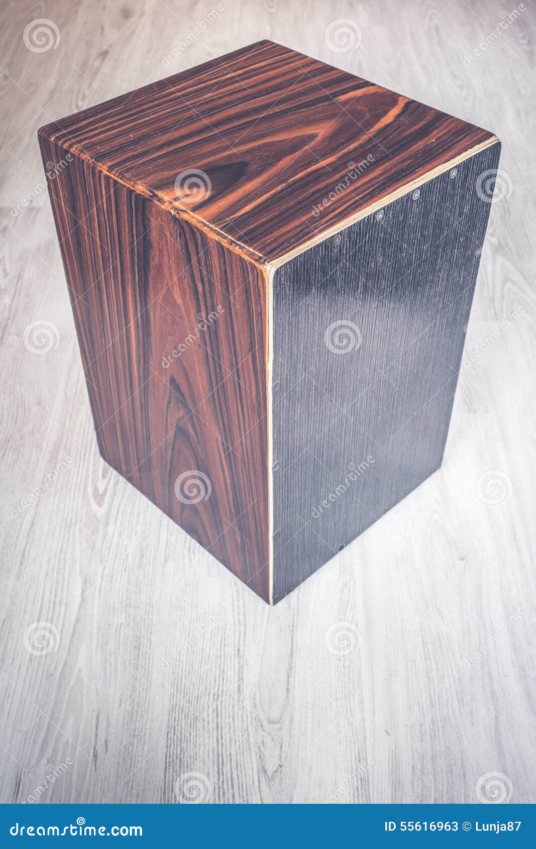 Cajon musical instrument stock image. Image of handicraft 55616963