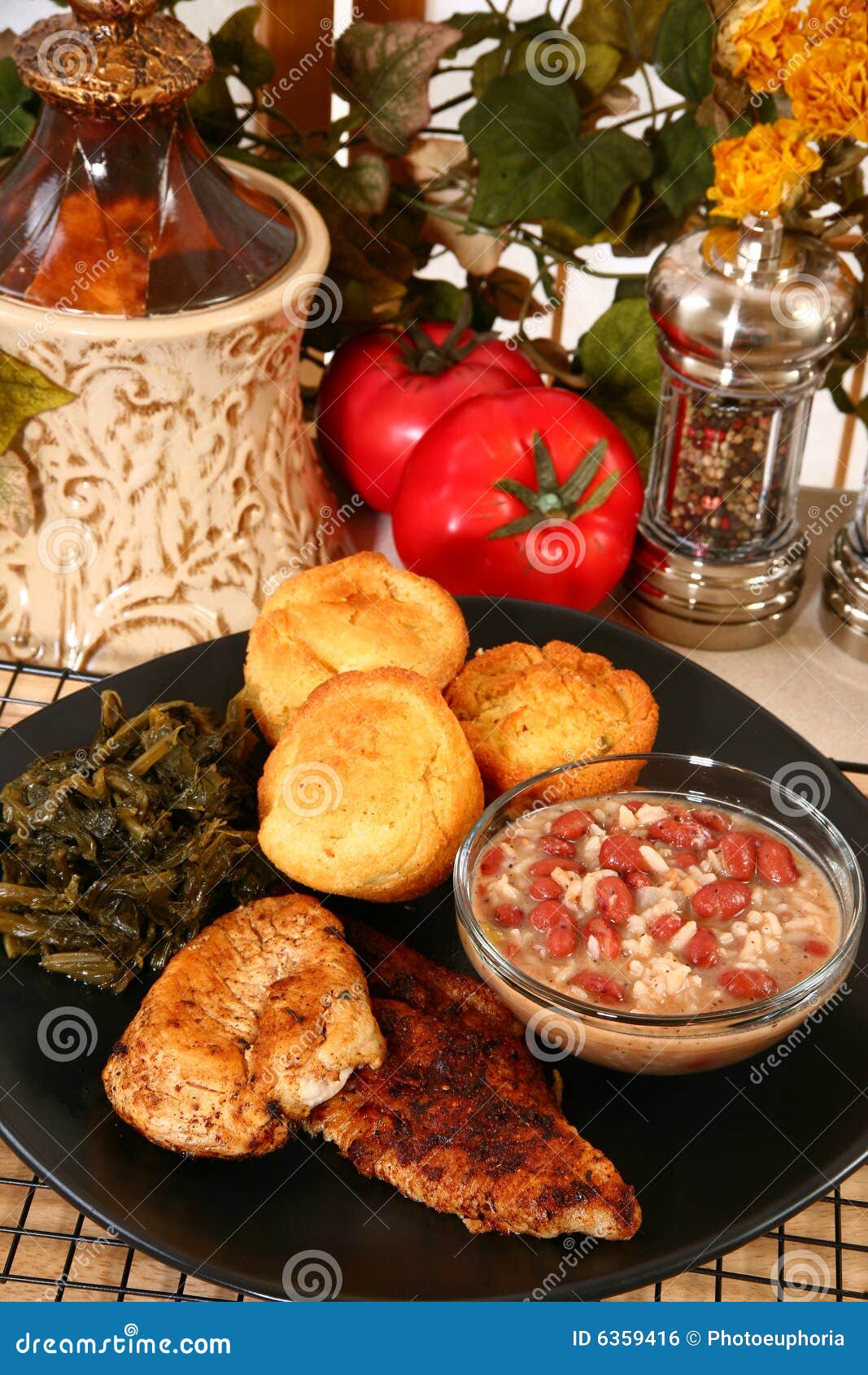 Cajun Catfish and Chicken stock photo. Image of restaurant 6359416