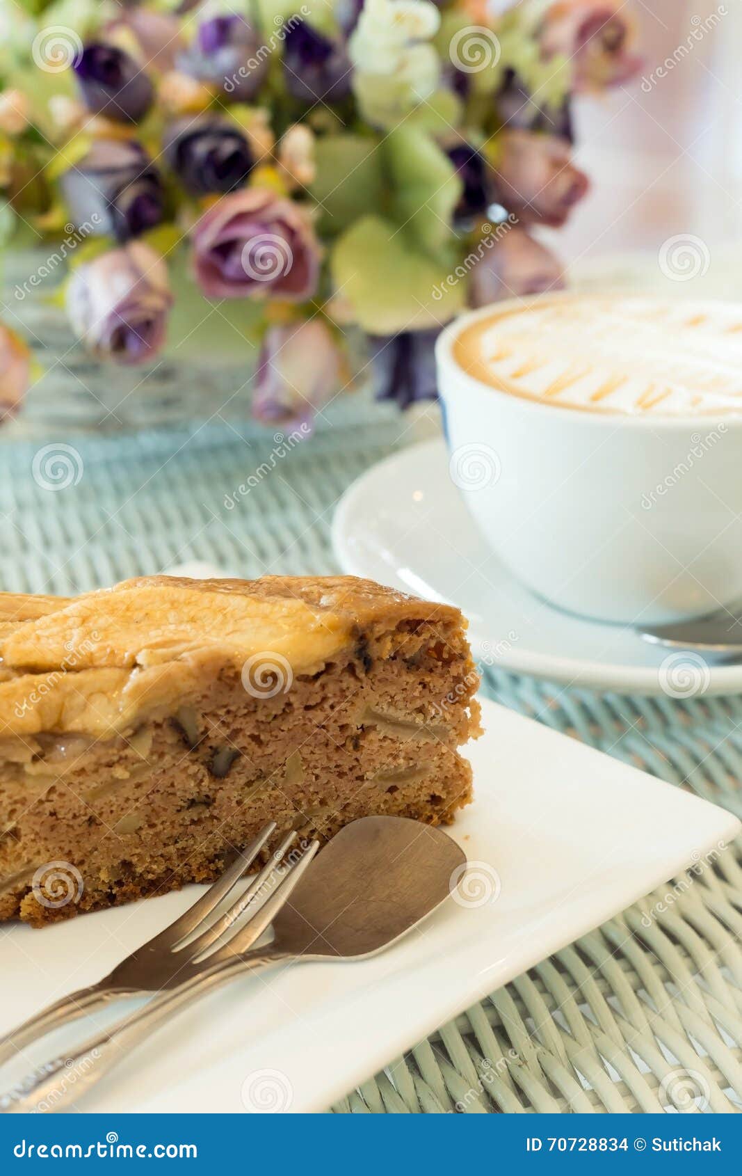 Cake bakery in cafe stock photo. Image of cook, meal 70728834