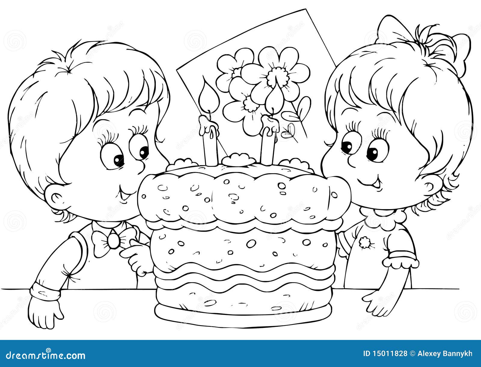 cake coloring pages with congratulations - photo #17
