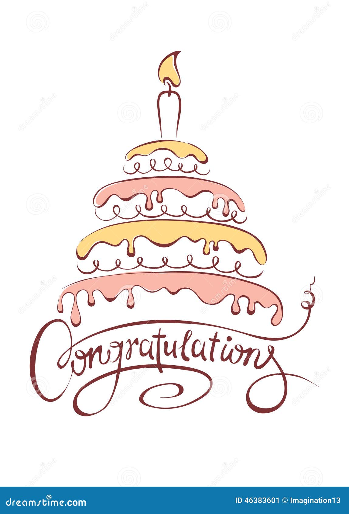 cake coloring pages with congratulations - photo #20