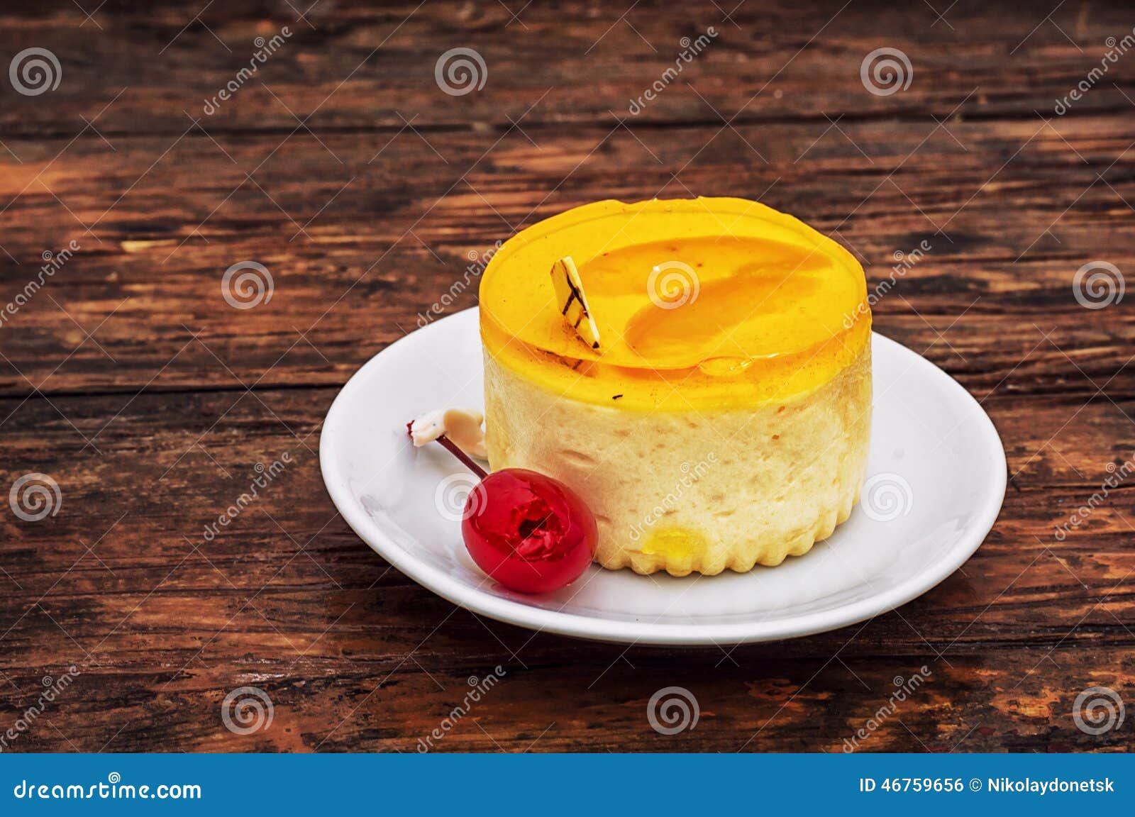 Cake Covered with Quince Jam Stock Photo Image of quince, cake 46759656