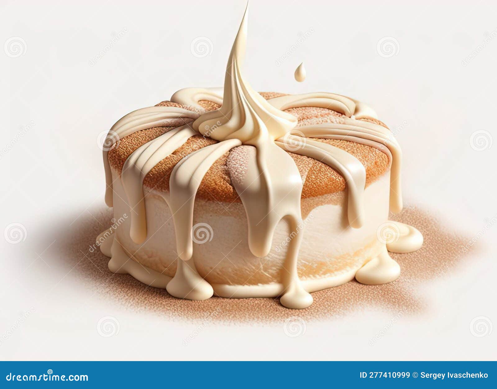 cake with cream.