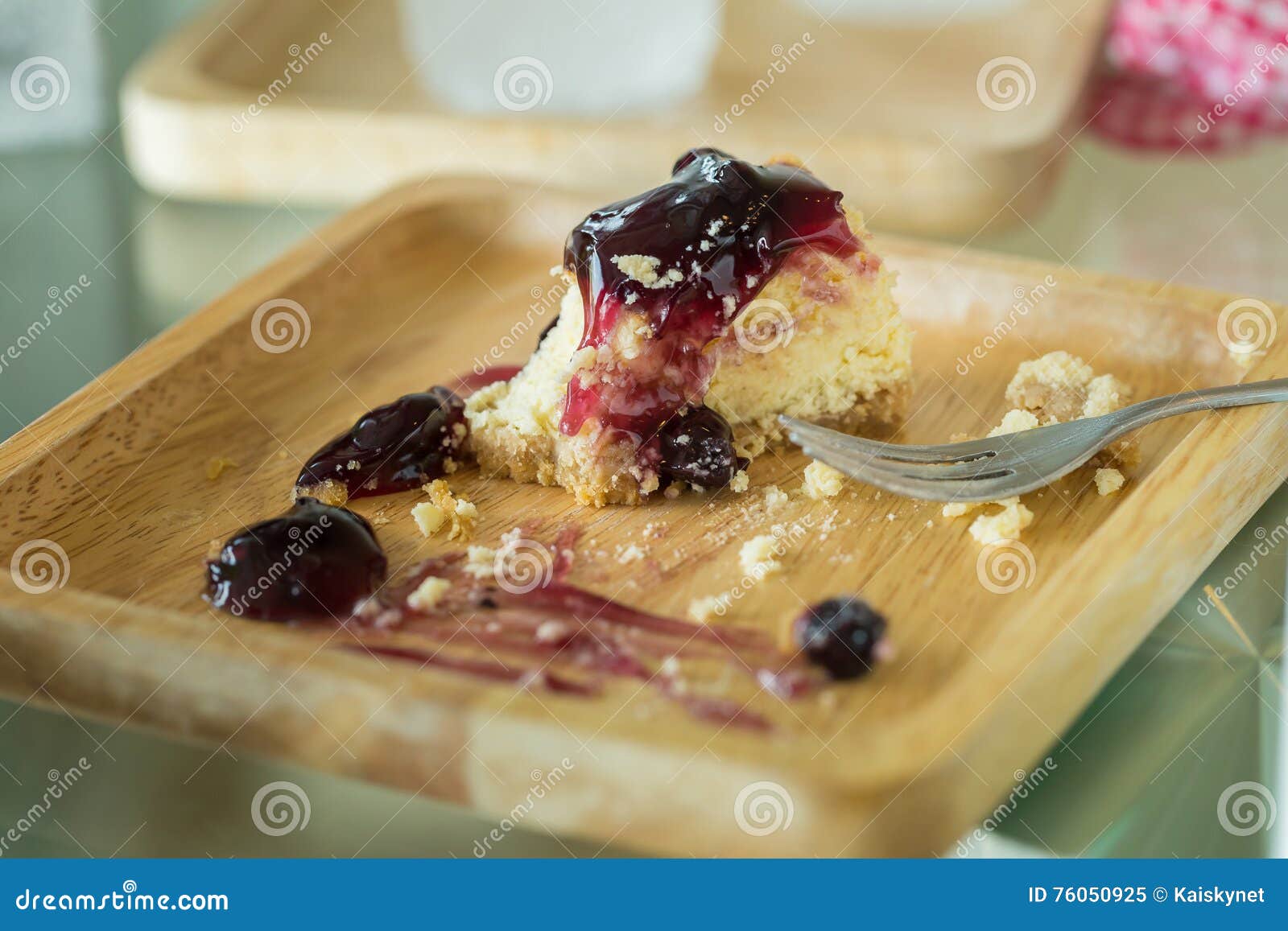 Cake Crumbs Leftovers on Wooden Plate Stock Image Image of stain