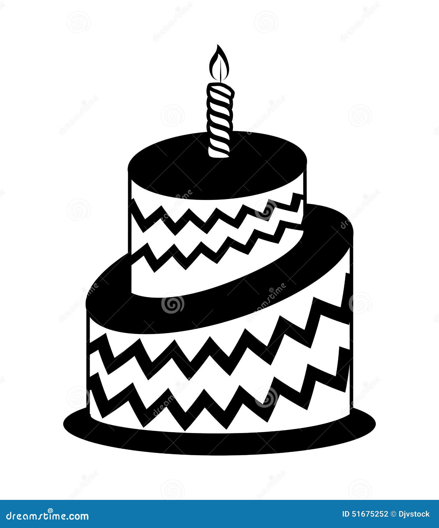 Cake design. stock vector. Illustration of bakery, isolated 51675252