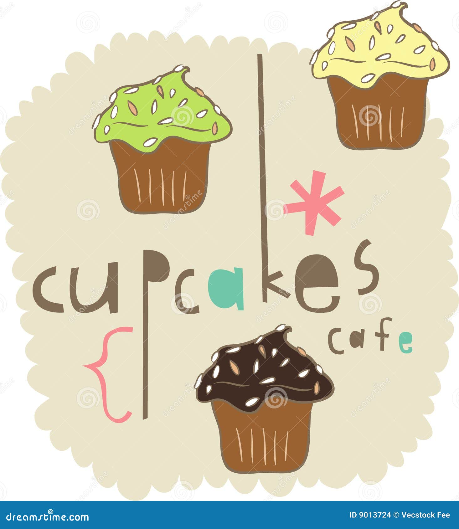 Cake elements design stock illustration. Illustration of cheesecake