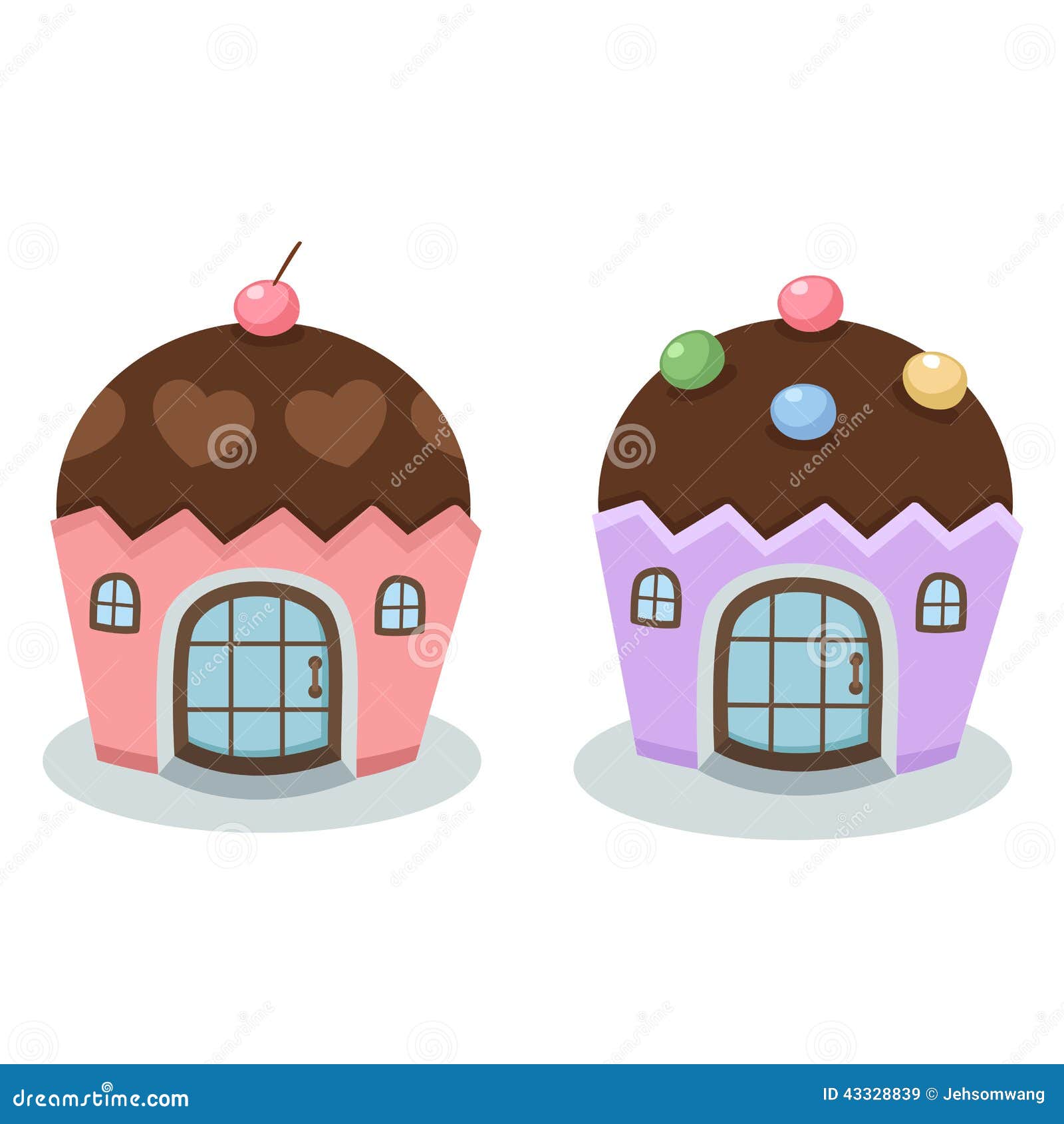 Cake house vector stock vector. Illustration of simplicity 43328839