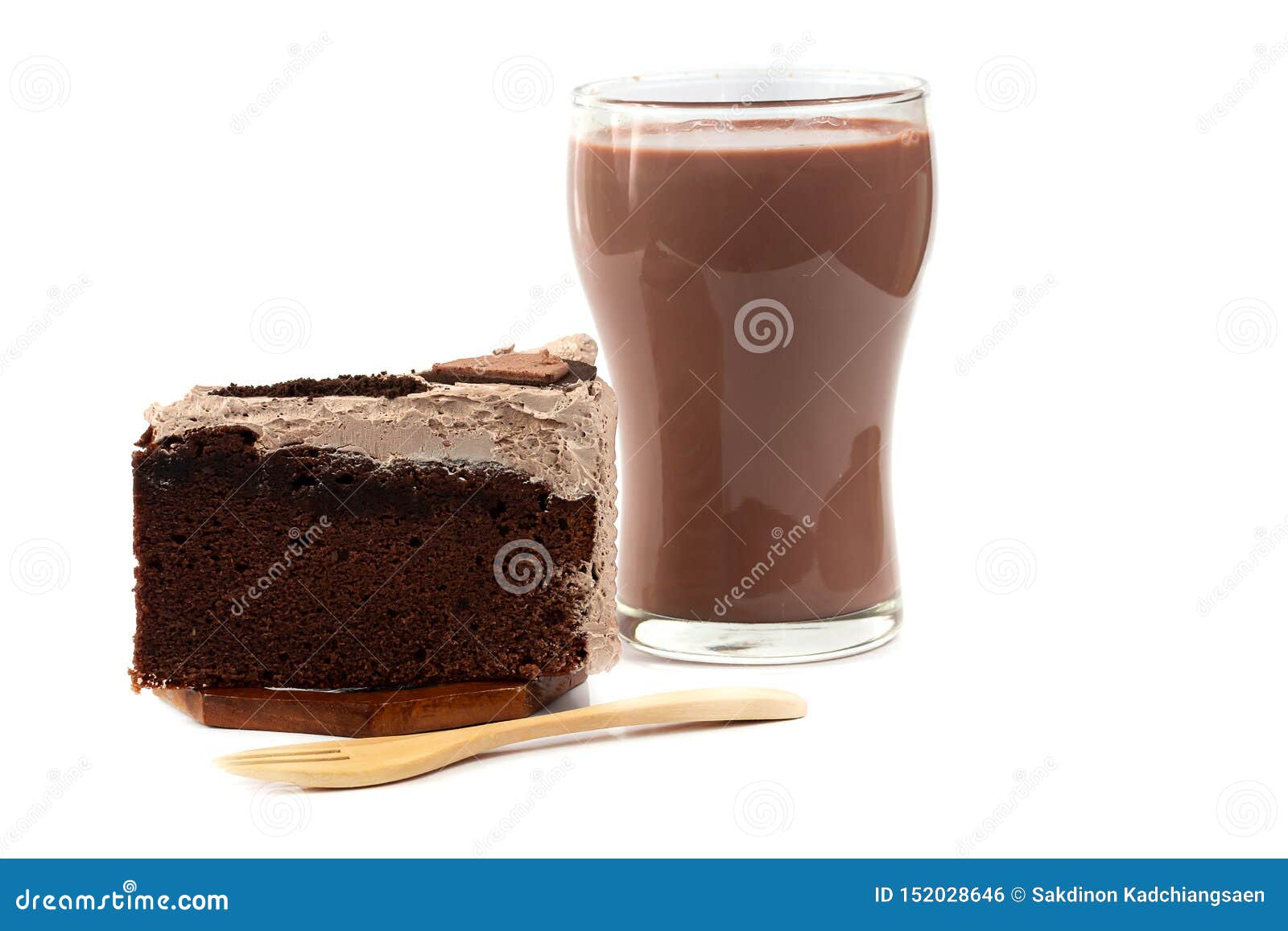 Cake Made from Cocoa Fruit and Chocolate Milk Stock Photo Image of