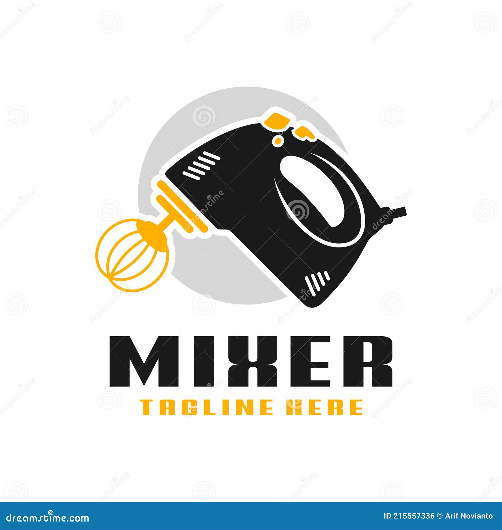 Cake Maker Mixer Tool Logo stock vector. Illustration of hand 215557336