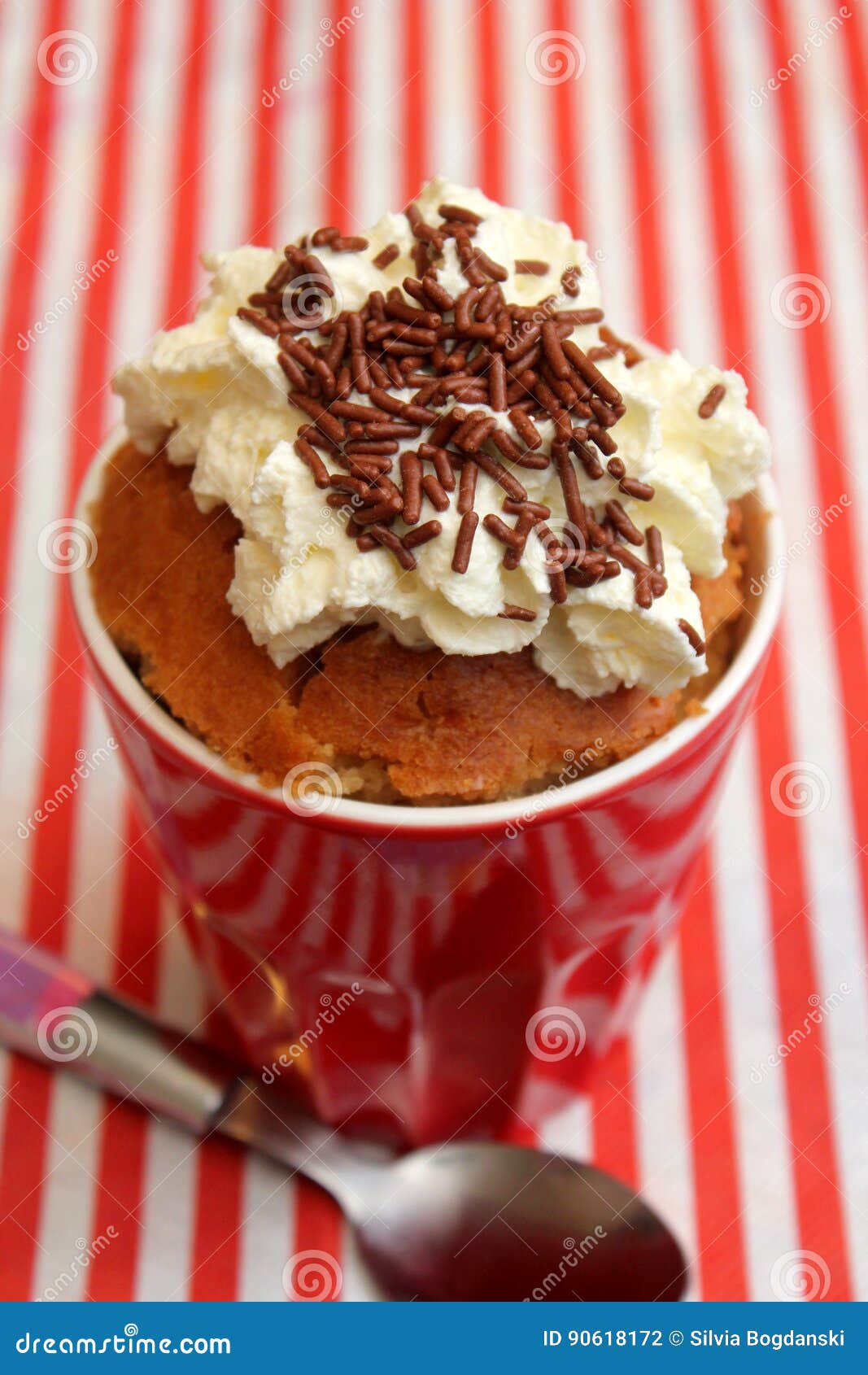 Cake in a Mug stock photo. Image of dessert, snack, birthday 90618172
