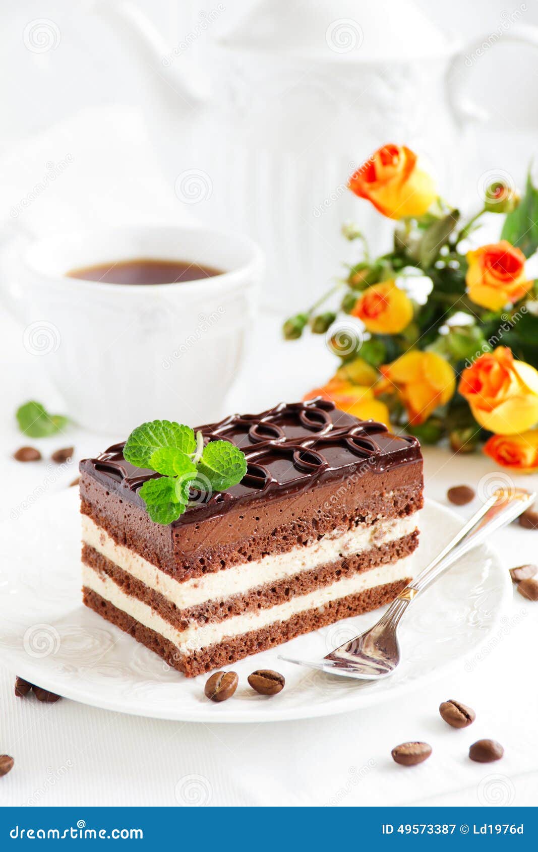 Cake Opera. stock image. Image of delicious, opera, calories 49573387