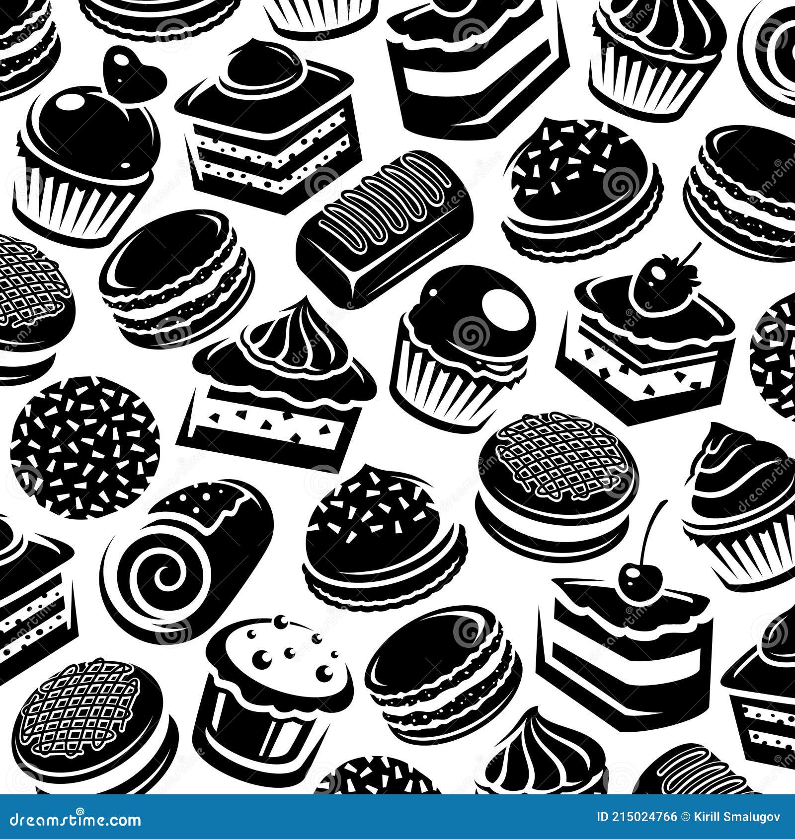 Vector background with nk hand drawn berry cake, pie and tart... - Stock  Image - Everypixel