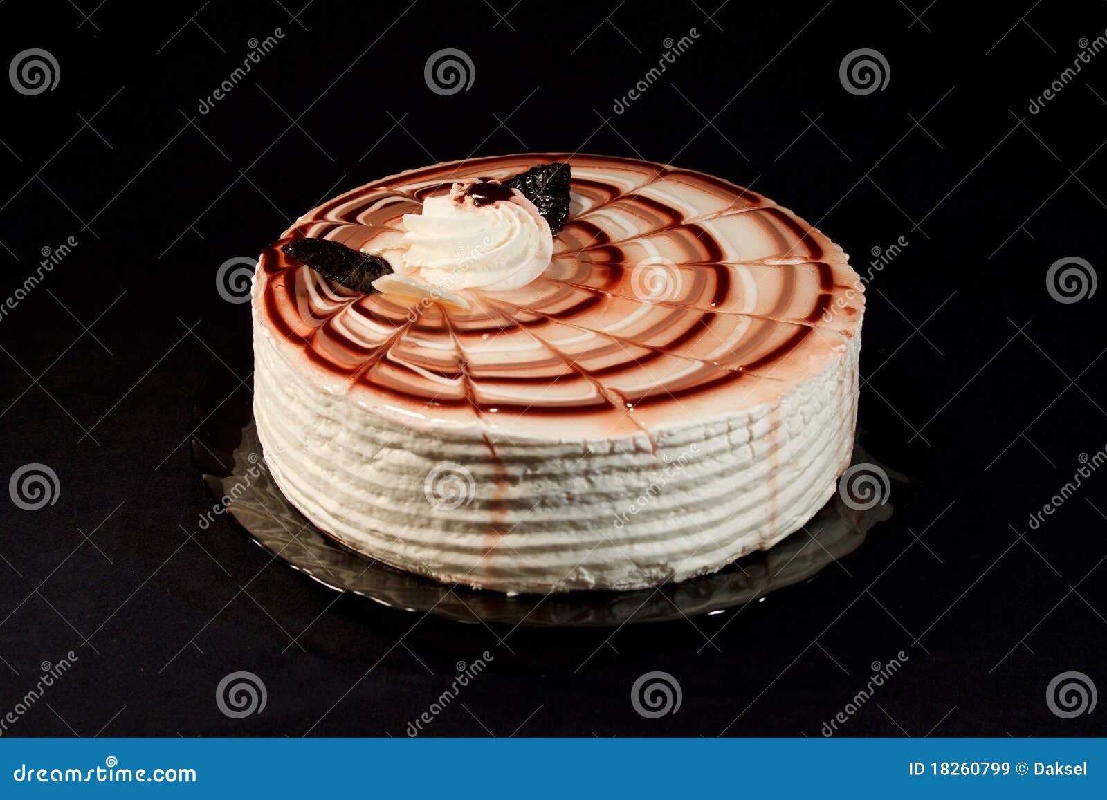 Cake on a plate stock image. Image of brown, confectionery 18260799
