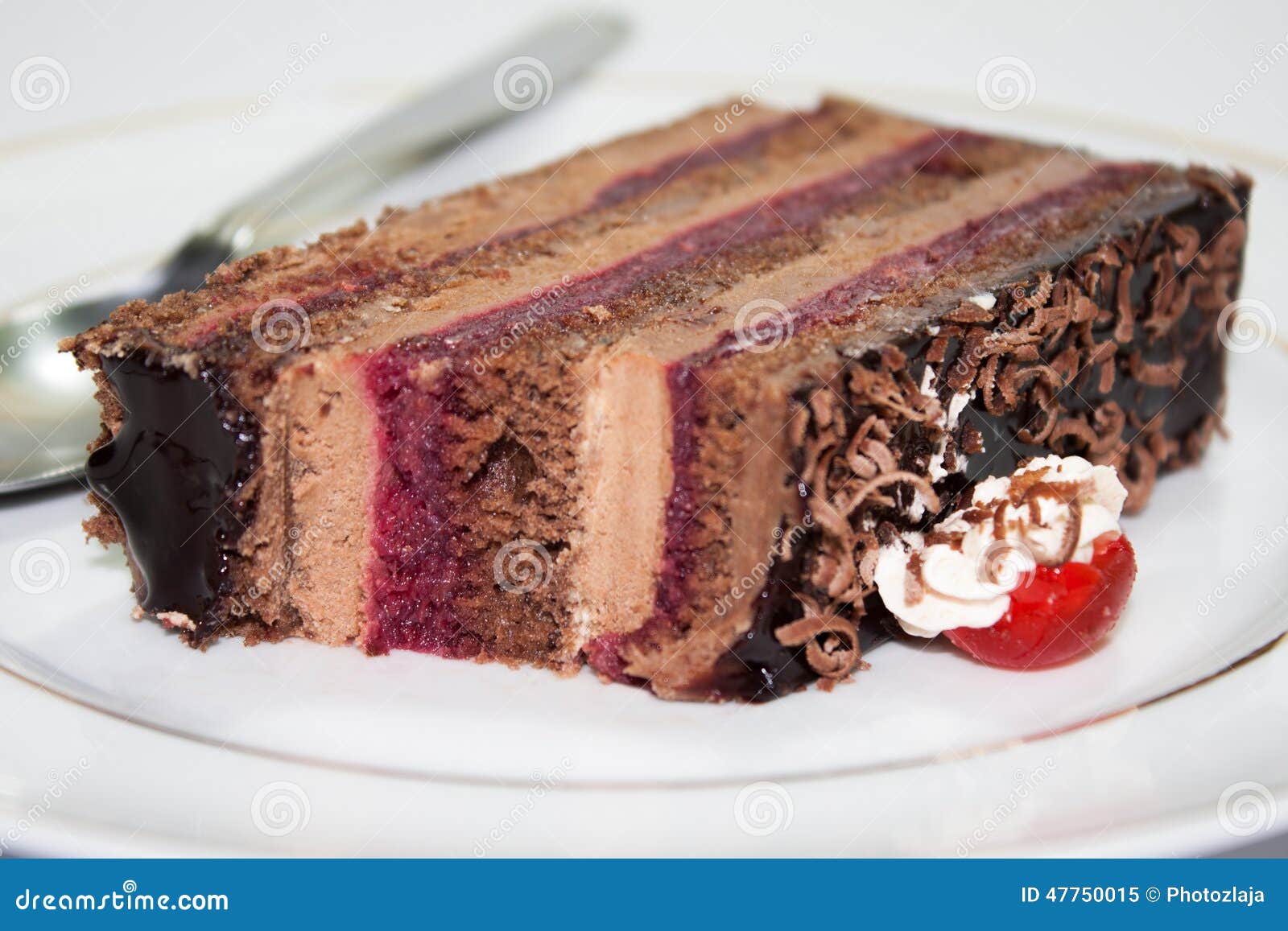Cake on the plate stock image. Image of fresh, decorate 47750015