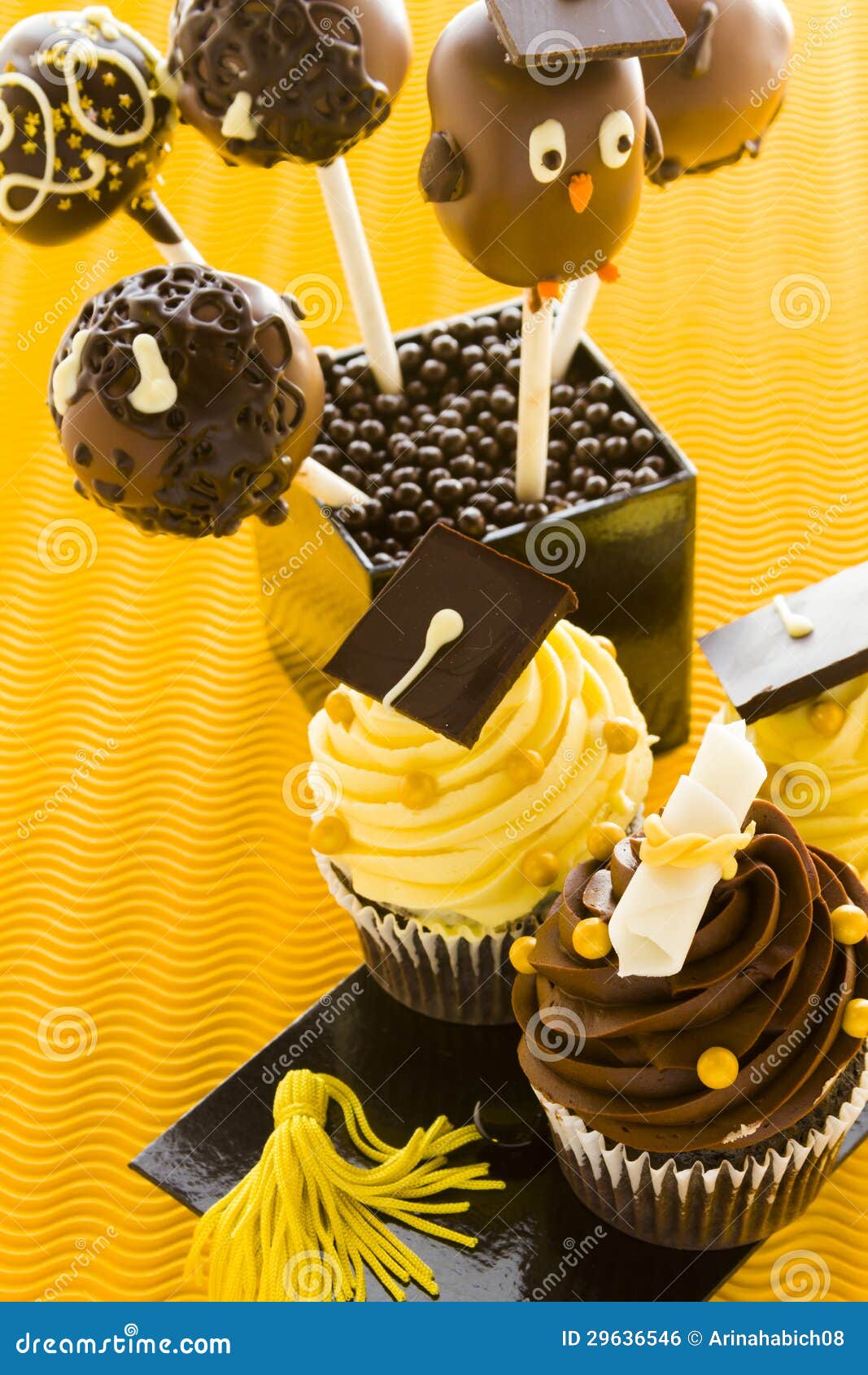 Cake pops stock photo. Image of dessert, food, tassel 29636546