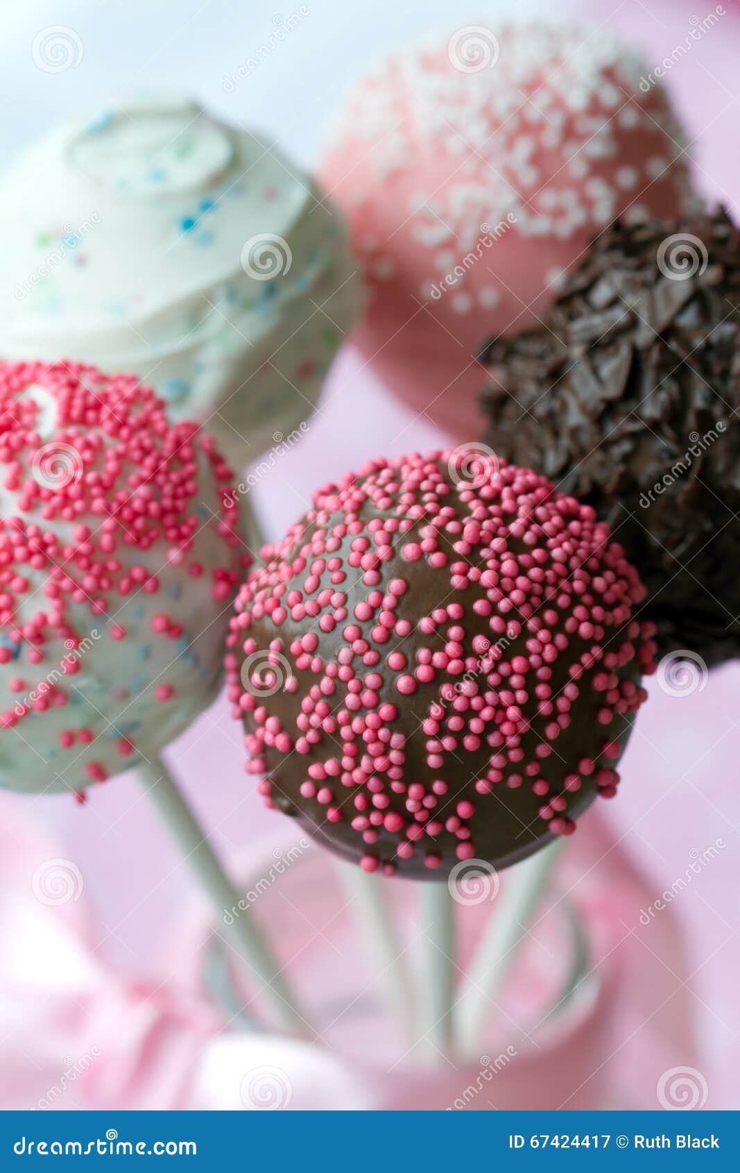 Cake pops stock image. Image of party, vertical, food 67424417