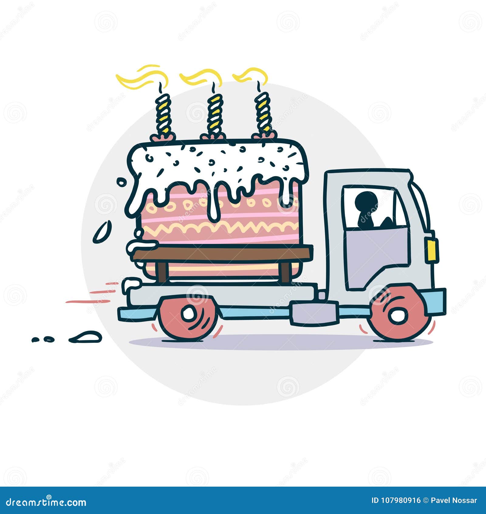 Cake Truck Delivery Sticker Stock Vector - Illustration of promo, line: 107980916 Cake Truck Delivery Sticker Stock Vector - Illustration of promo, line: 107980916