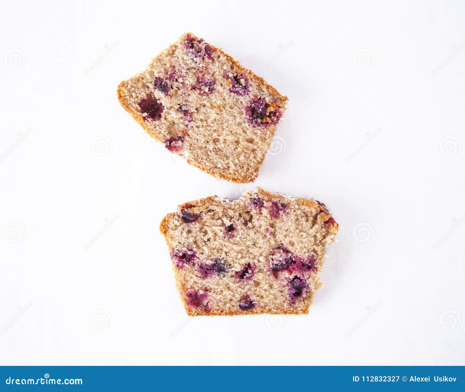 Cake with Whole Wheat Flour with a Cherry Editorial Photography Image