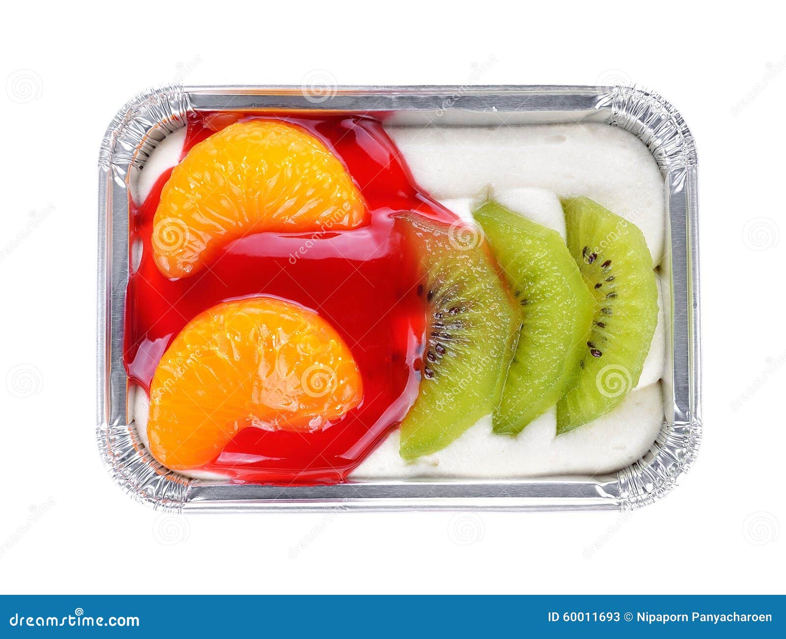 Cake yogurt and fruit stock image. Image of food, cheese 60011693