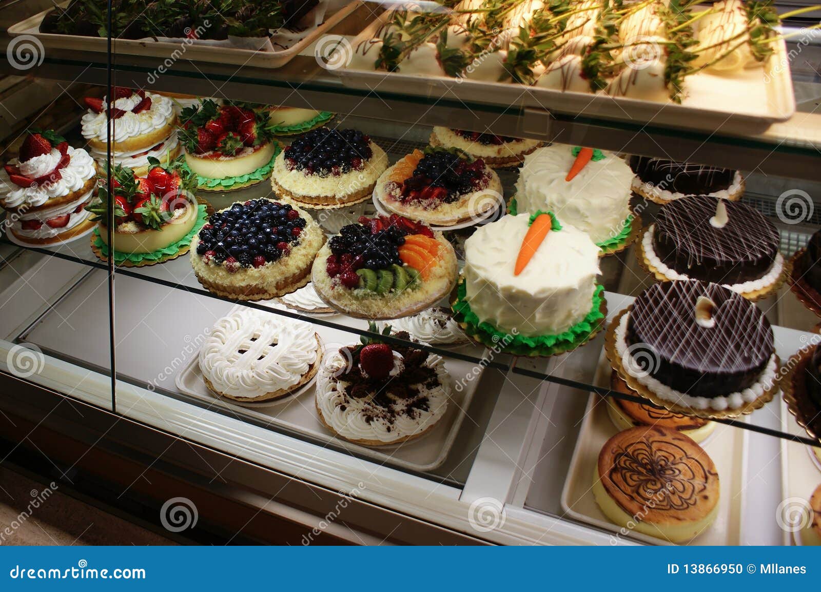 cakes in a bakery