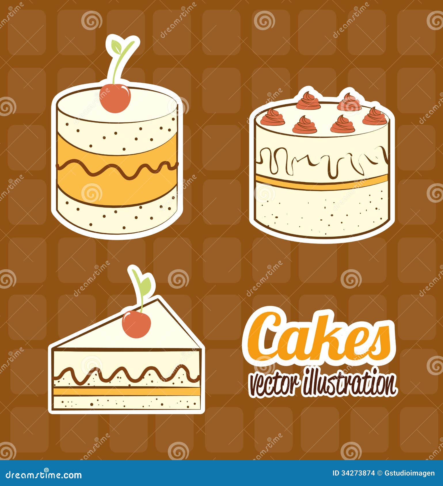 Cakes Stock Images - Image: 34273874