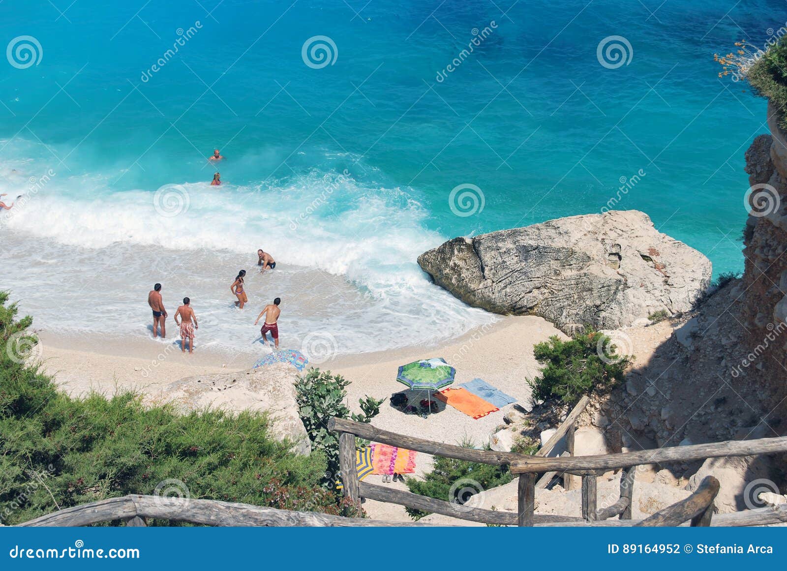 Cala Goloritze Baunei Italy 23 August 10 Unidentified Pe Editorial Photography Image Of Holiday Idyllic