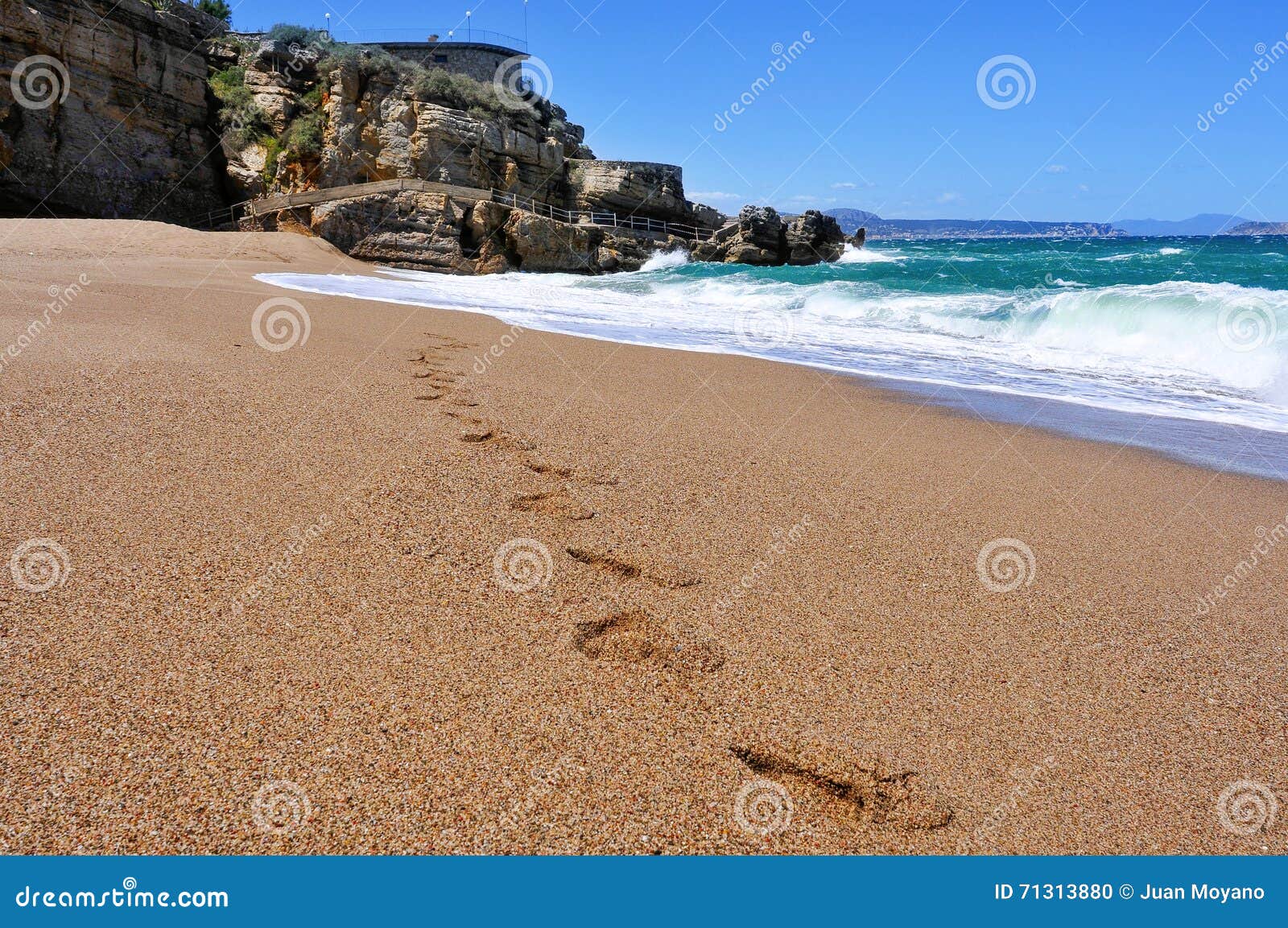 cala illa roja beach in the costa brava, in catalonia, spain
