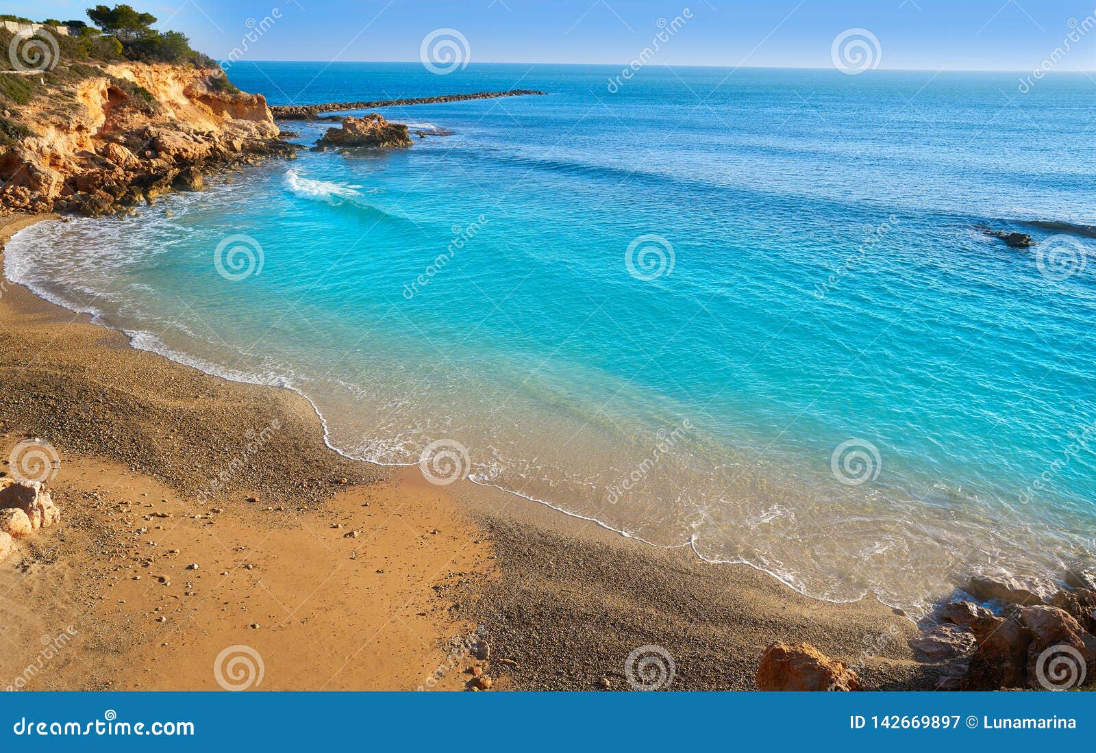 cala la buena beach in el perello beach