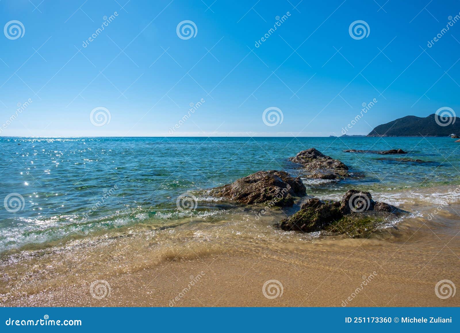 Cala Monte Turno, Sardinia, in a Summer Day Stock Photo - Image of ...